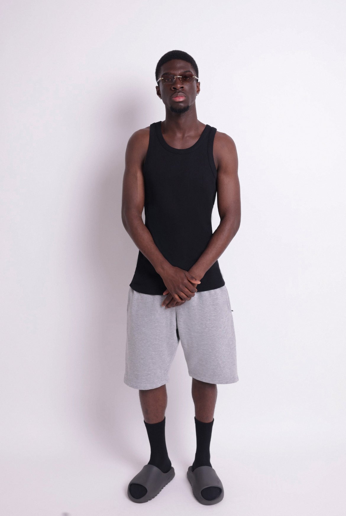 Relaxed Black Vest