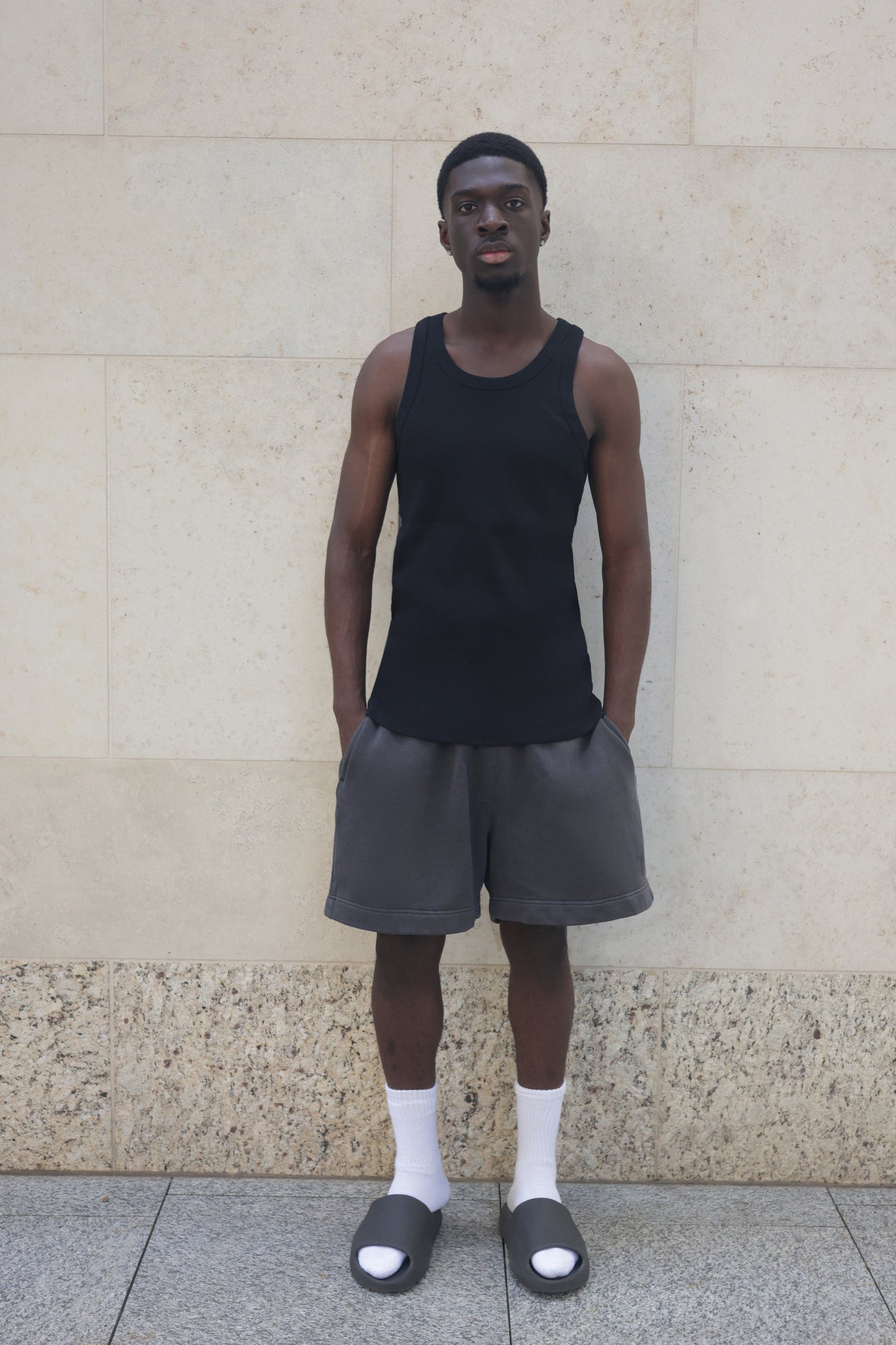 Faded Black Shorts