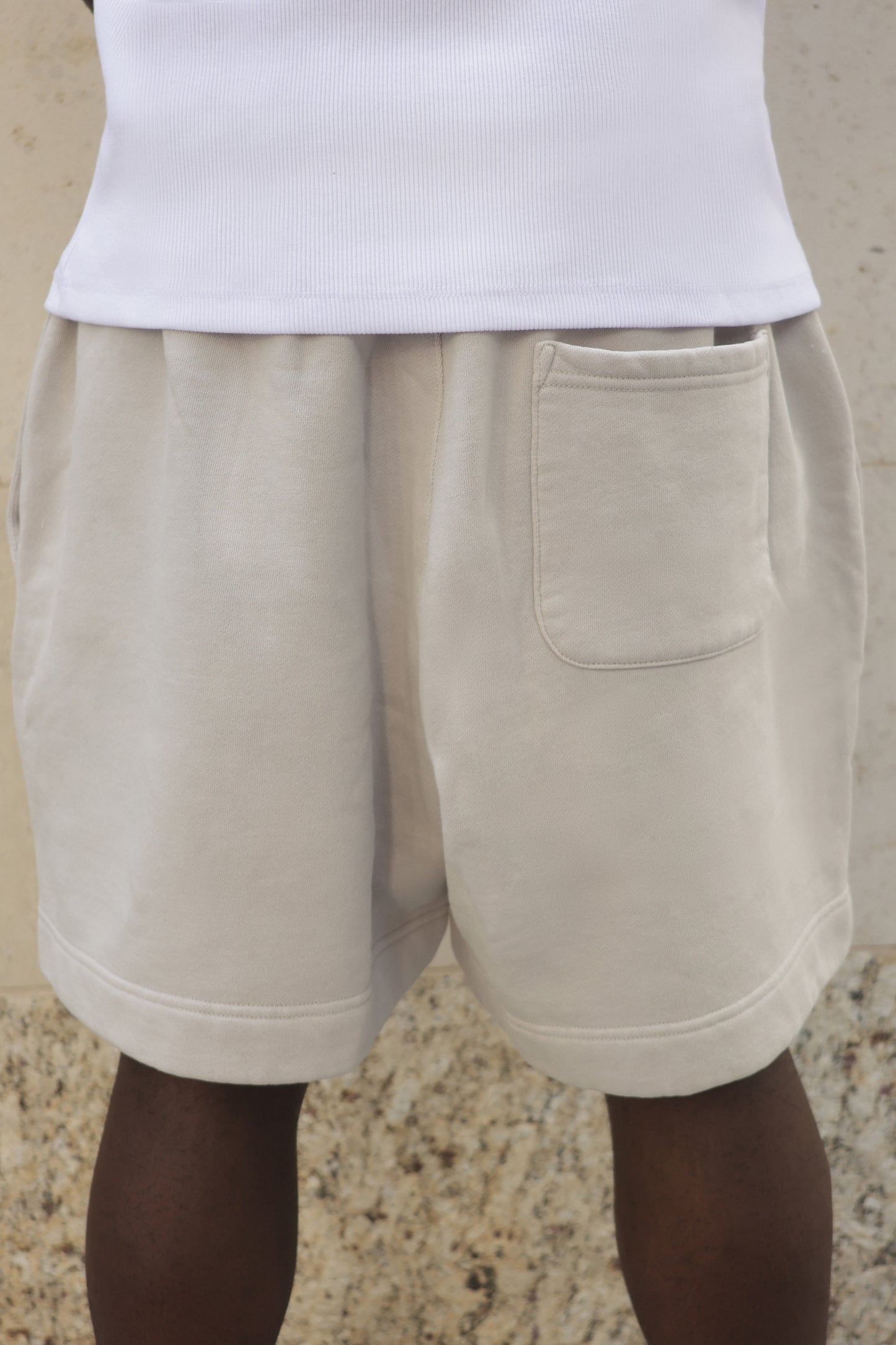 Faded Bone Shorts