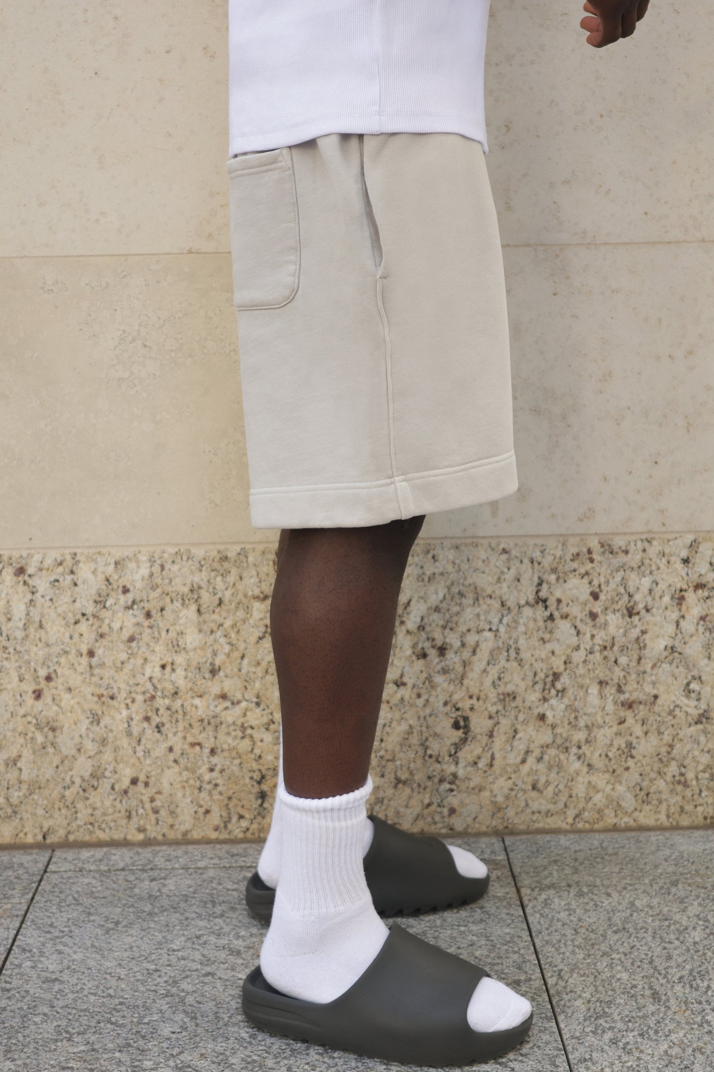 Faded Bone Shorts