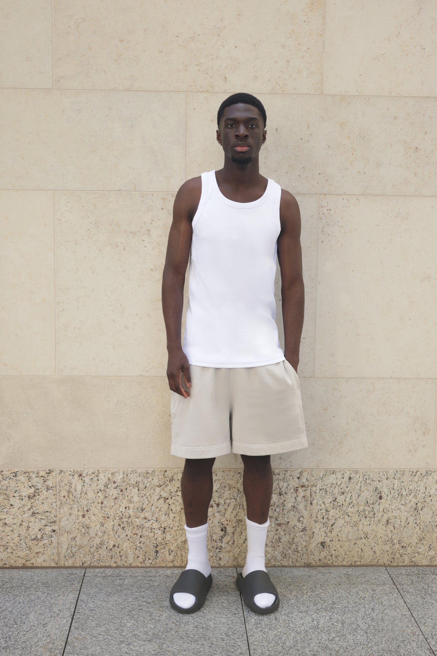 Faded Bone Shorts