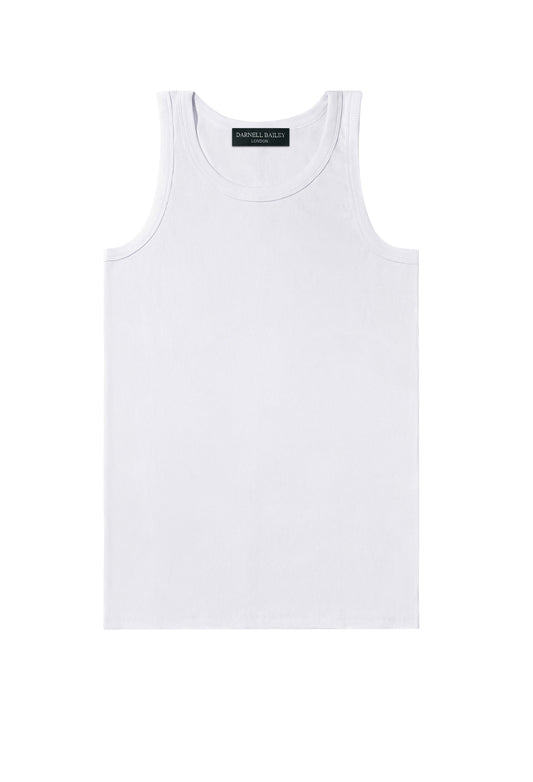 Relaxed White Vest