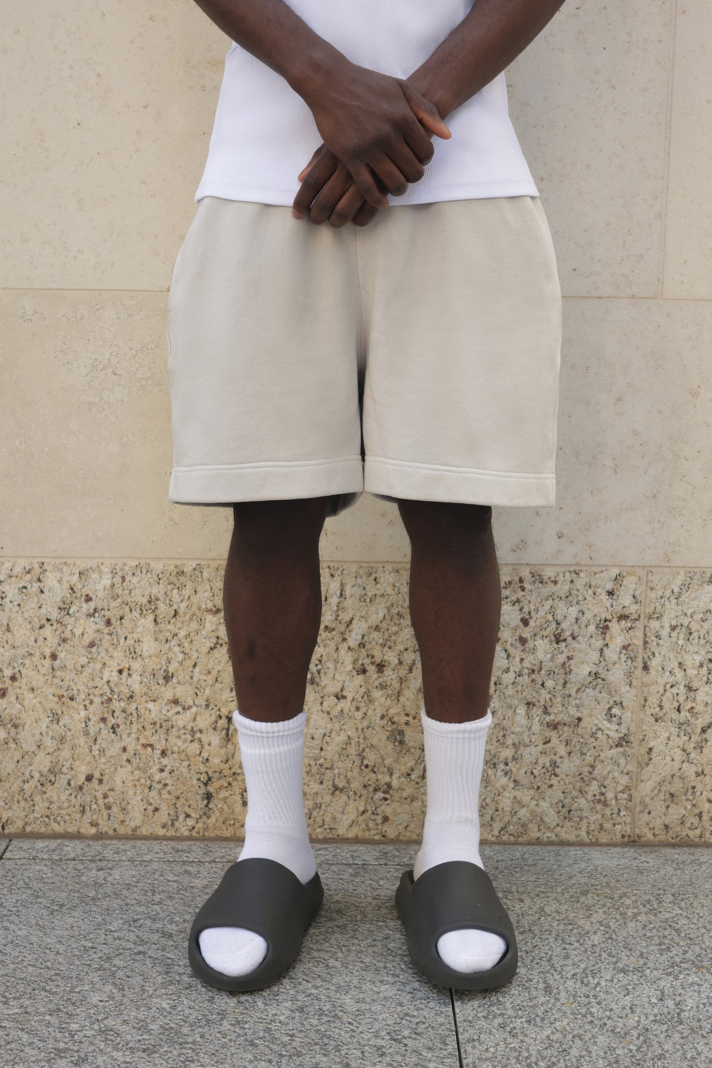 Faded Bone Shorts